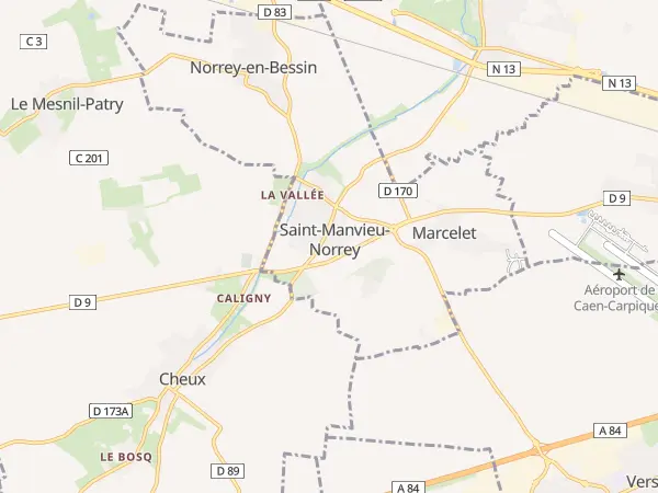 Plan de Saint-Manvieu-Norrey