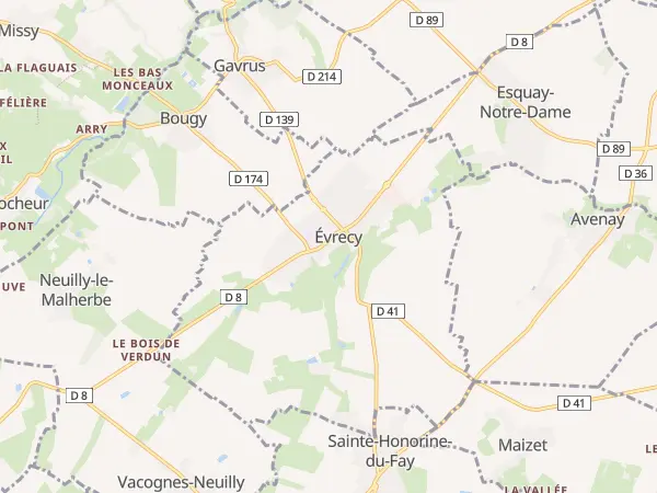 Plan de Évrecy