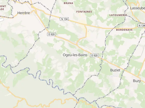 Plan de Ogeu-les-Bains