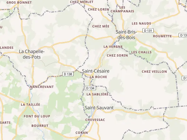 Plan de Saint-Césaire