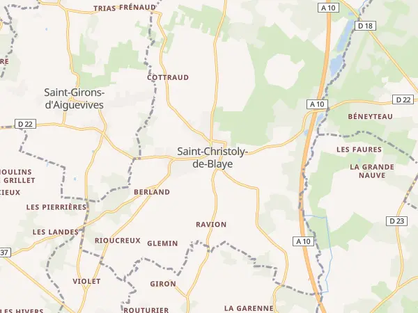Plan de Saint-Christoly-de-Blaye
