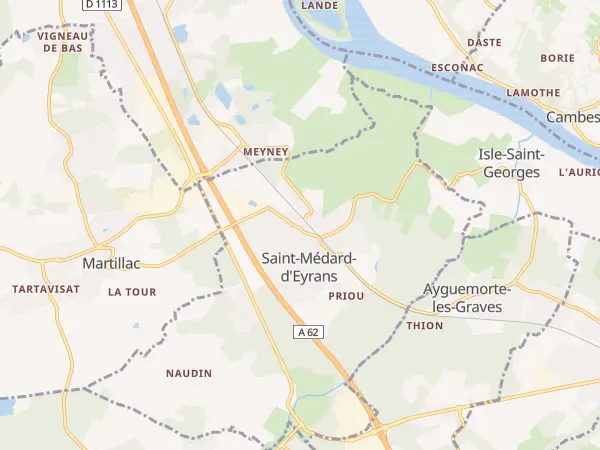 Plan de Saint-Médard-d’Eyrans
