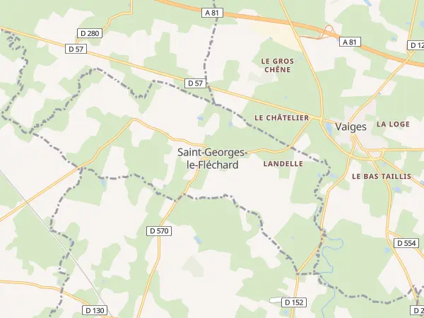 Plan de Saint-Georges-le-Fléchard