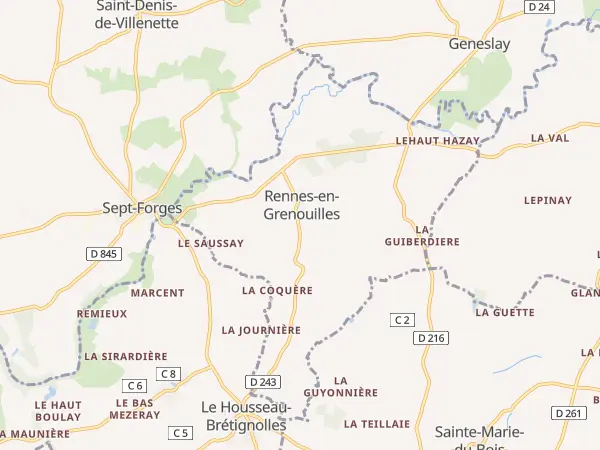 Plan de Rennes-en-Grenouilles
