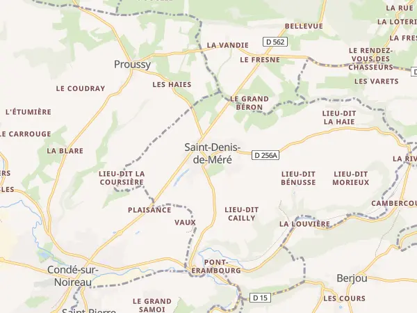 Plan de Saint-Denis-de-Méré