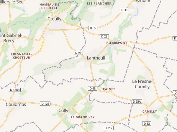 Plan de Ponts sur Seulles