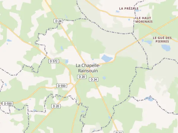 Plan de La Chapelle-Rainsouin