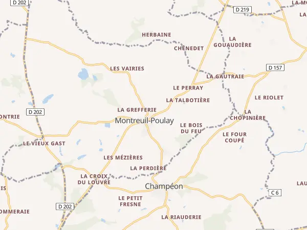 Plan de Montreuil-Poulay