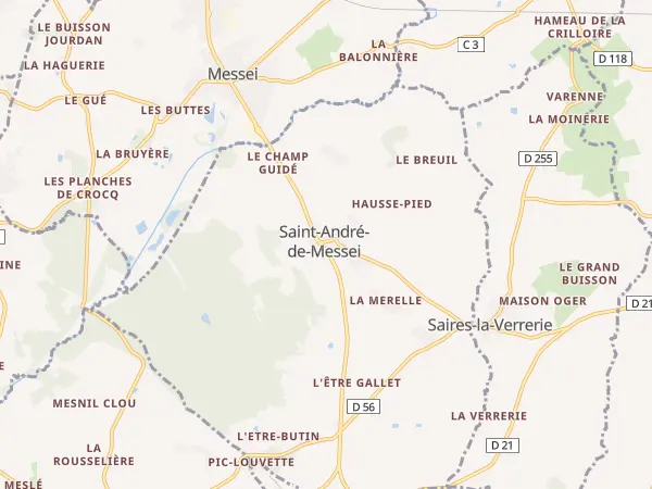 Plan de Saint-André-de-Messei