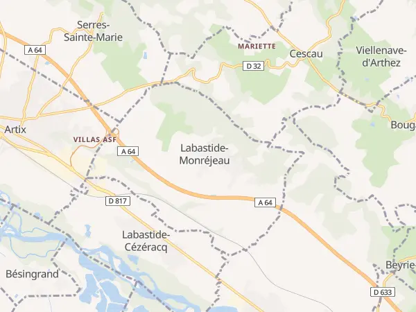 Plan de Labastide-Monréjeau