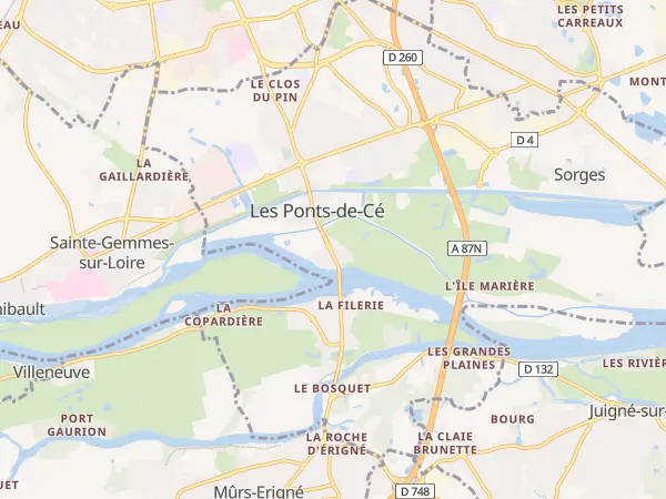 Plan des Ponts-de-Cé