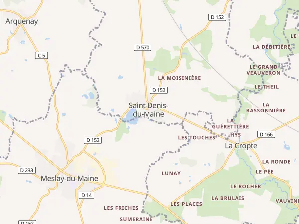 Plan de Saint-Denis-du-Maine