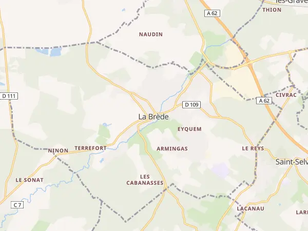 Plan de La Brède
