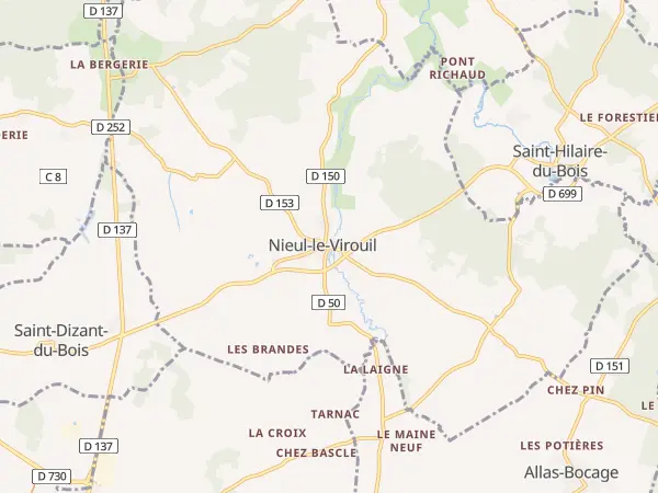 Plan de Nieul-le-Virouil