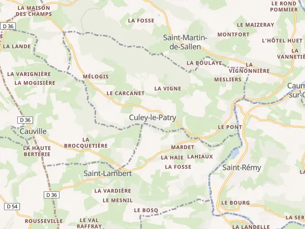 Plan de Culey-le-Patry