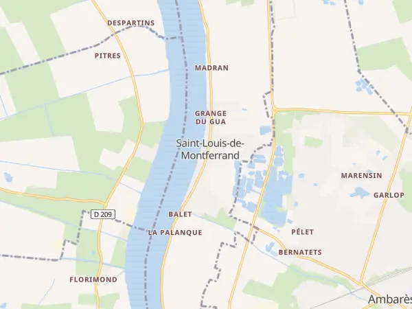 Plan de Saint-Louis-de-Montferrand
