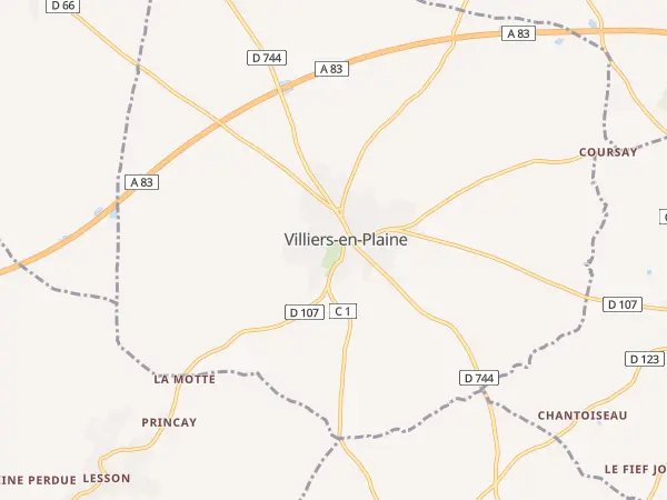 Plan de Villiers-en-Plaine