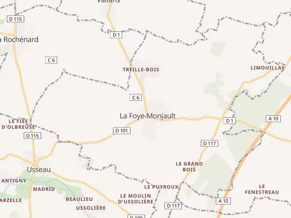 Plan de La Foye-Monjault