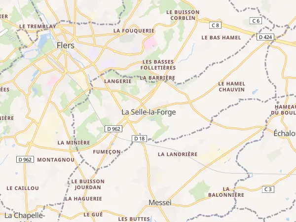 Plan de La Selle-la-Forge