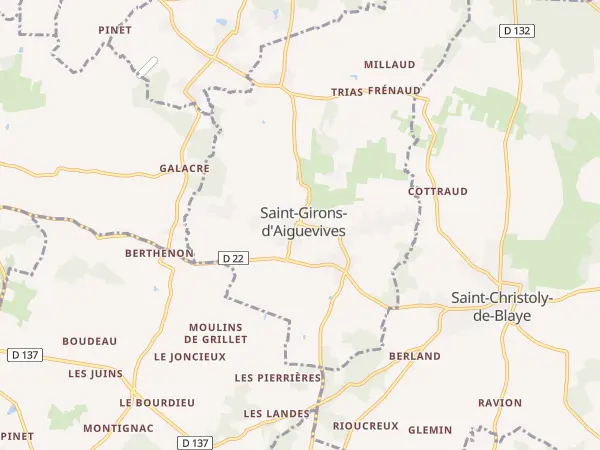 Plan de Saint-Girons-d’Aiguevives