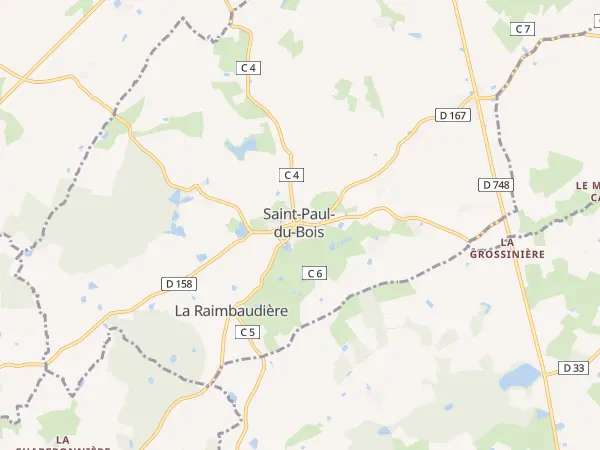 Plan de Saint-Paul-du-Bois