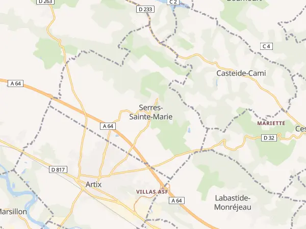 Plan de Serres-Sainte-Marie