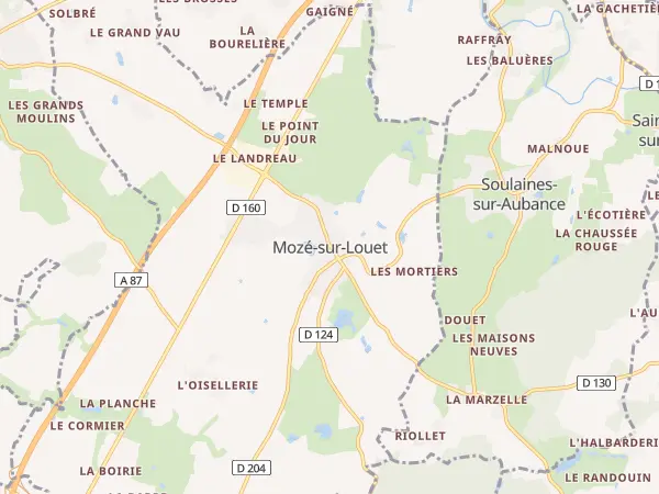 Plan de Mozé-sur-Louet