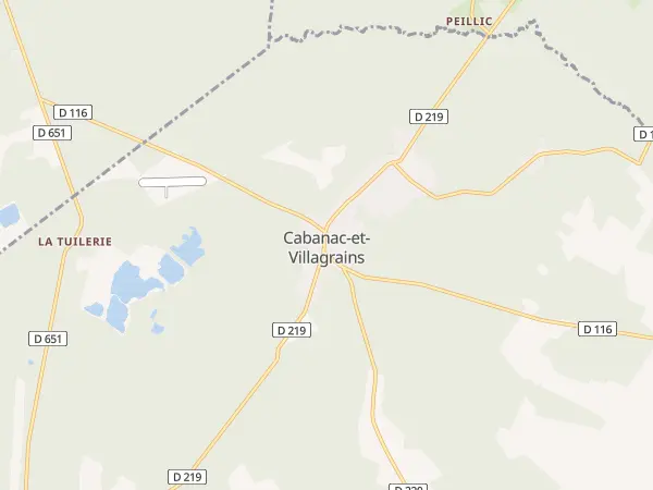 Plan de Cabanac-et-Villagrains