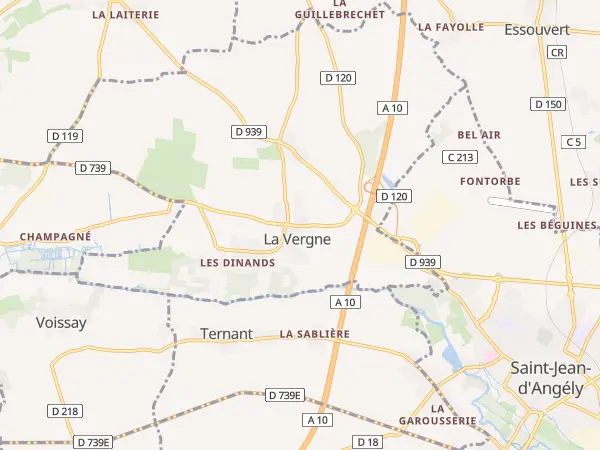 Plan de La Vergne
