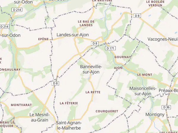 Plan de Malherbe-sur-Ajon