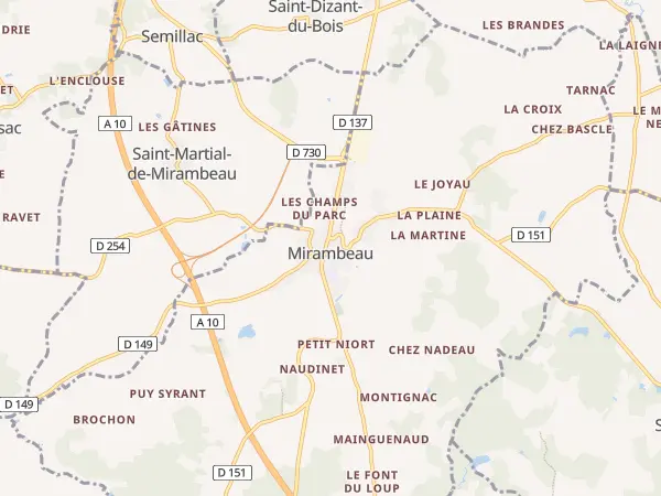 Plan de Mirambeau