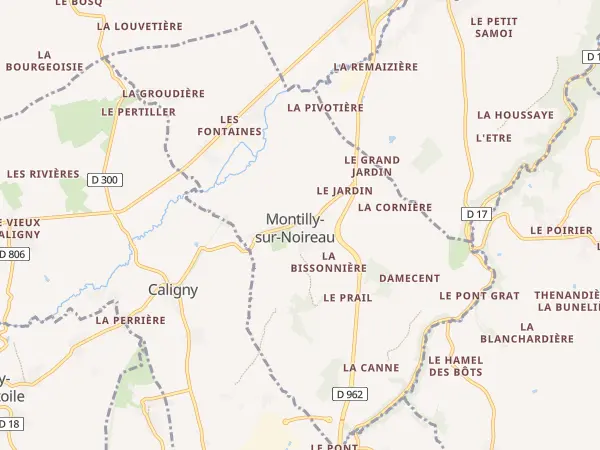 Plan de Montilly-sur-Noireau