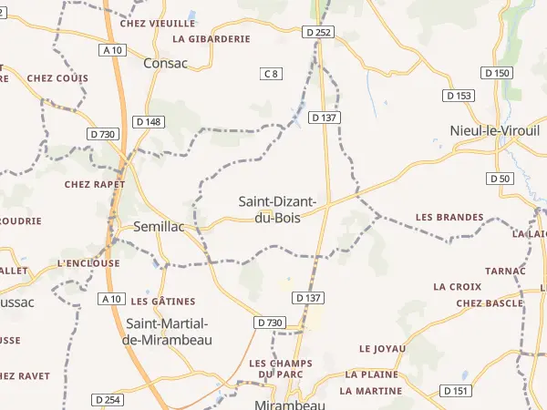 Plan de Saint-Dizant-du-Bois