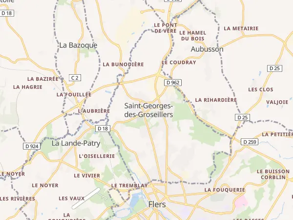 Plan de Saint-Georges-des-Groseillers