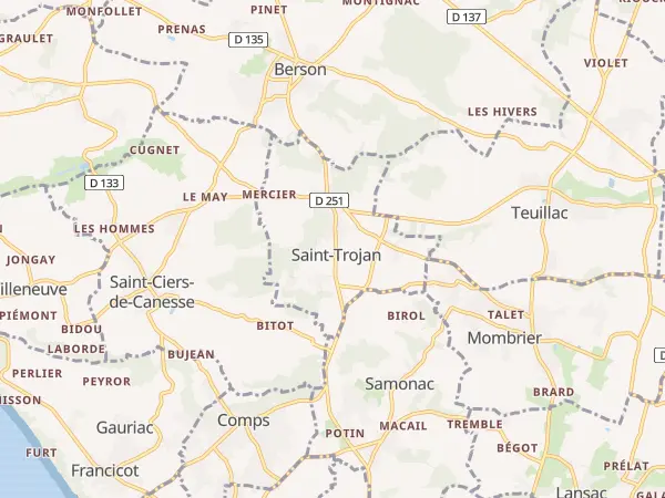 Plan de Saint-Trojan