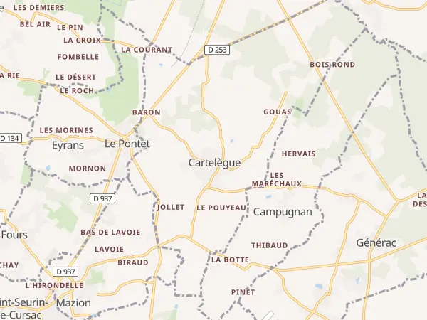 Plan de Cartelègue