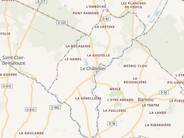 Plan du Châtellier