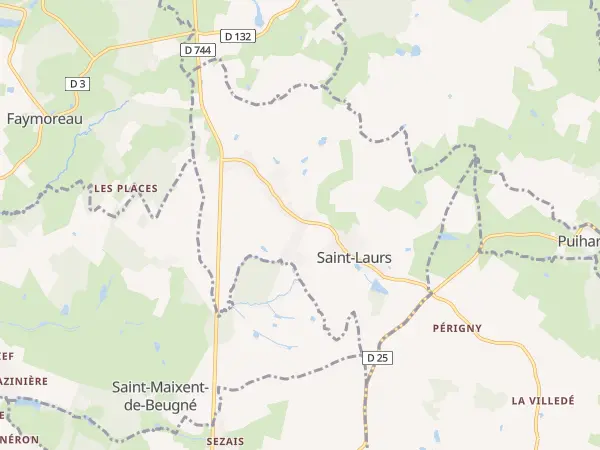 Plan de Saint-Laurs