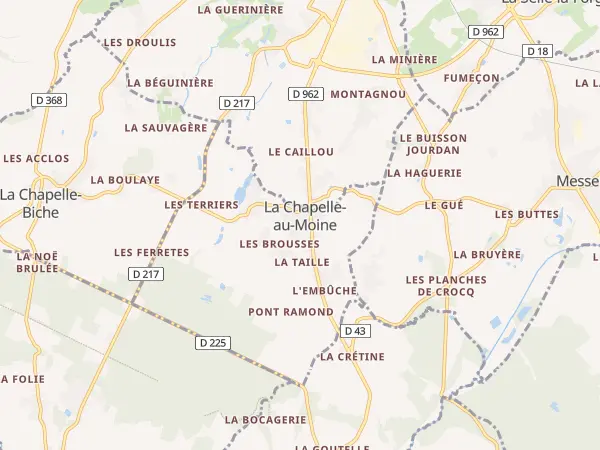 Plan de La Chapelle-au-Moine