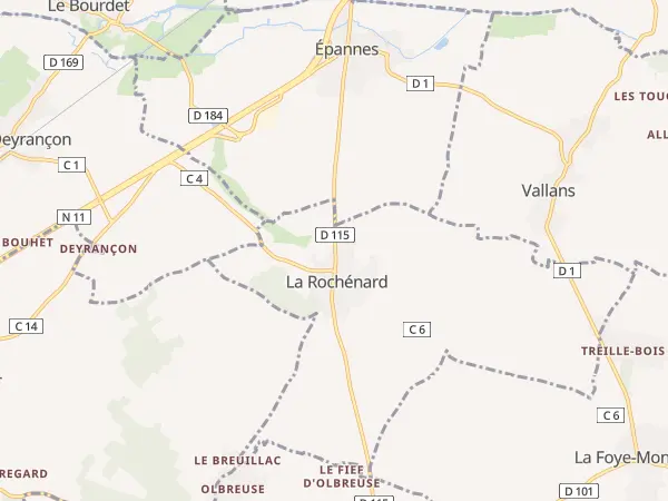 Plan de La Rochénard