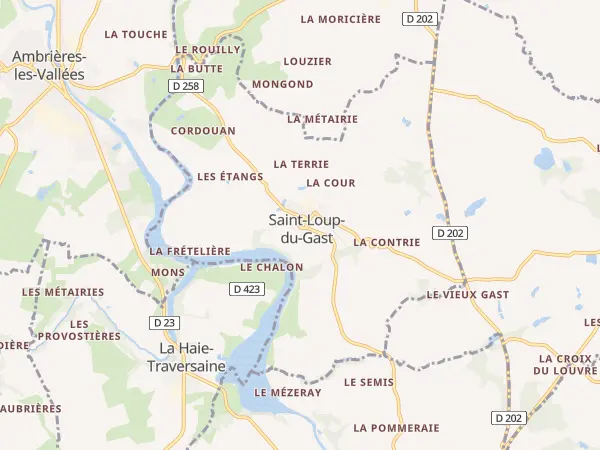 Plan de Saint-Loup-du-Gast