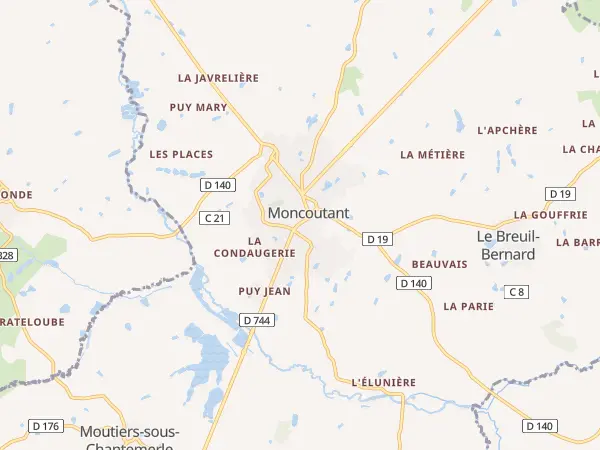 Plan de Moncoutant-sur-Sèvre