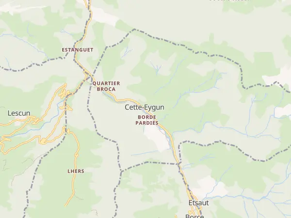 Plan de Cette-Eygun