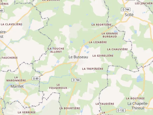 Plan du Busseau