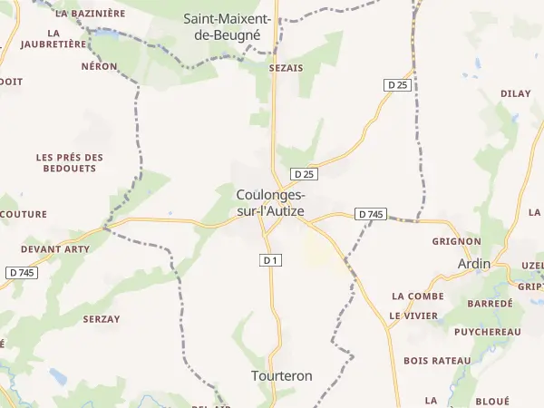 Plan de Coulonges-sur-l’Autize