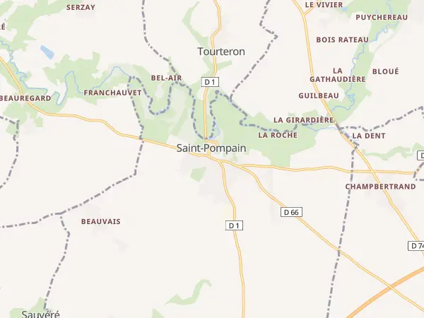Plan de Saint-Pompain