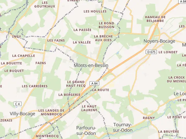 Plan de Monts-en-Bessin