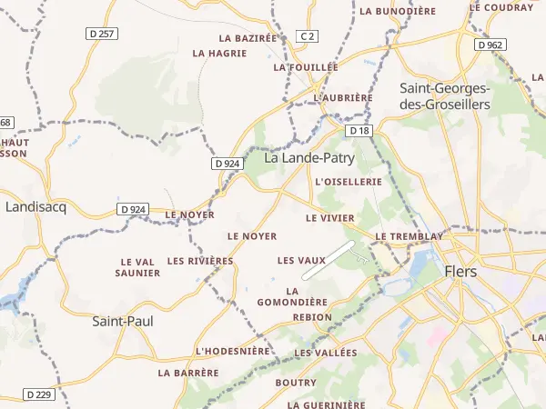 Plan de La Lande-Patry