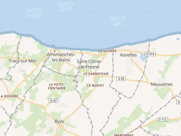 Plan de Saint-Côme-de-Fresné