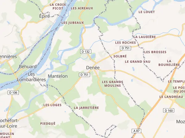Plan de Denée